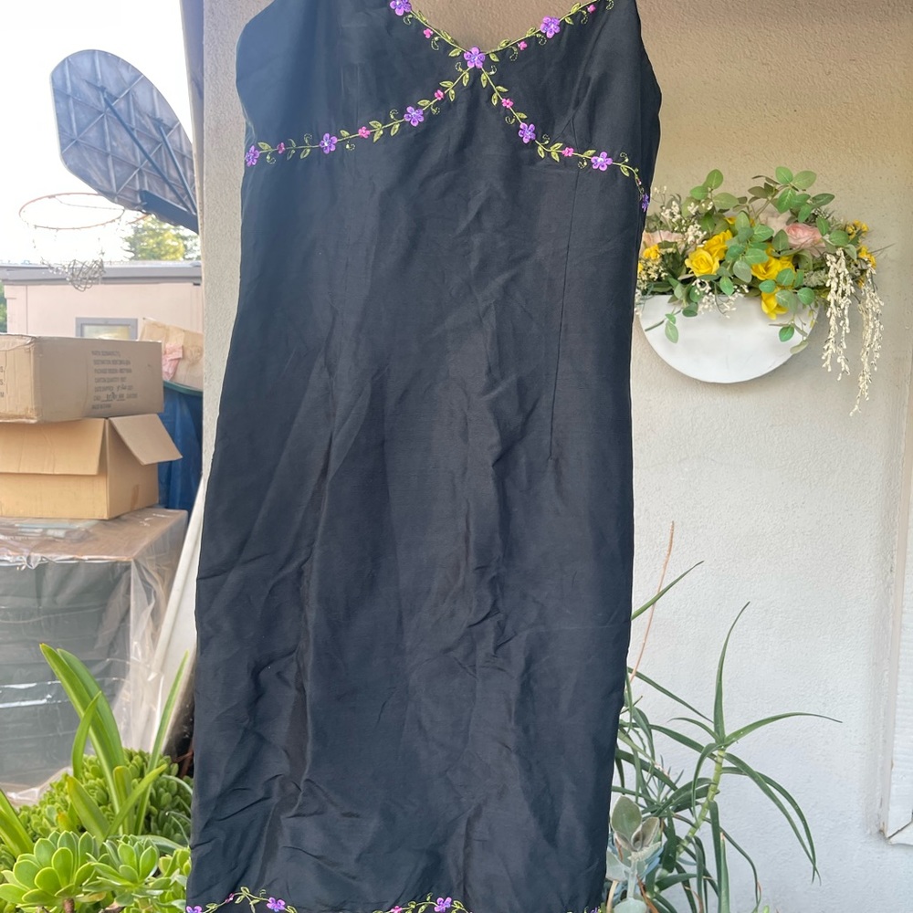 Y2K silk dress - Picture 3 of 9
